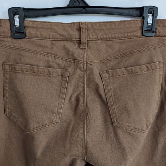 Style & Co Curvy Skinny Leg Pants Brown - Picture 4 of 7